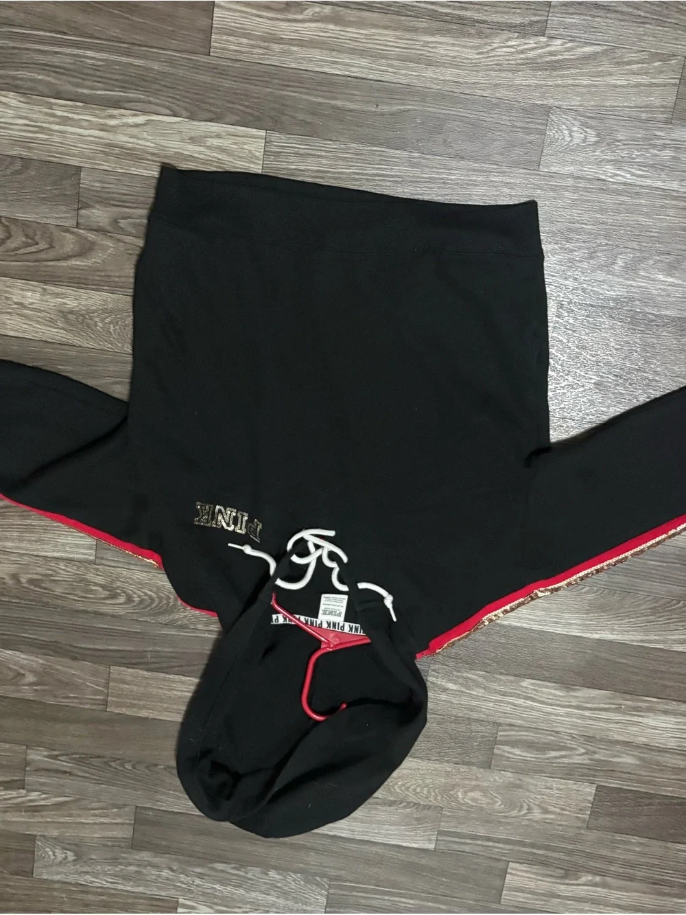 Black and Red Pink Hoodie